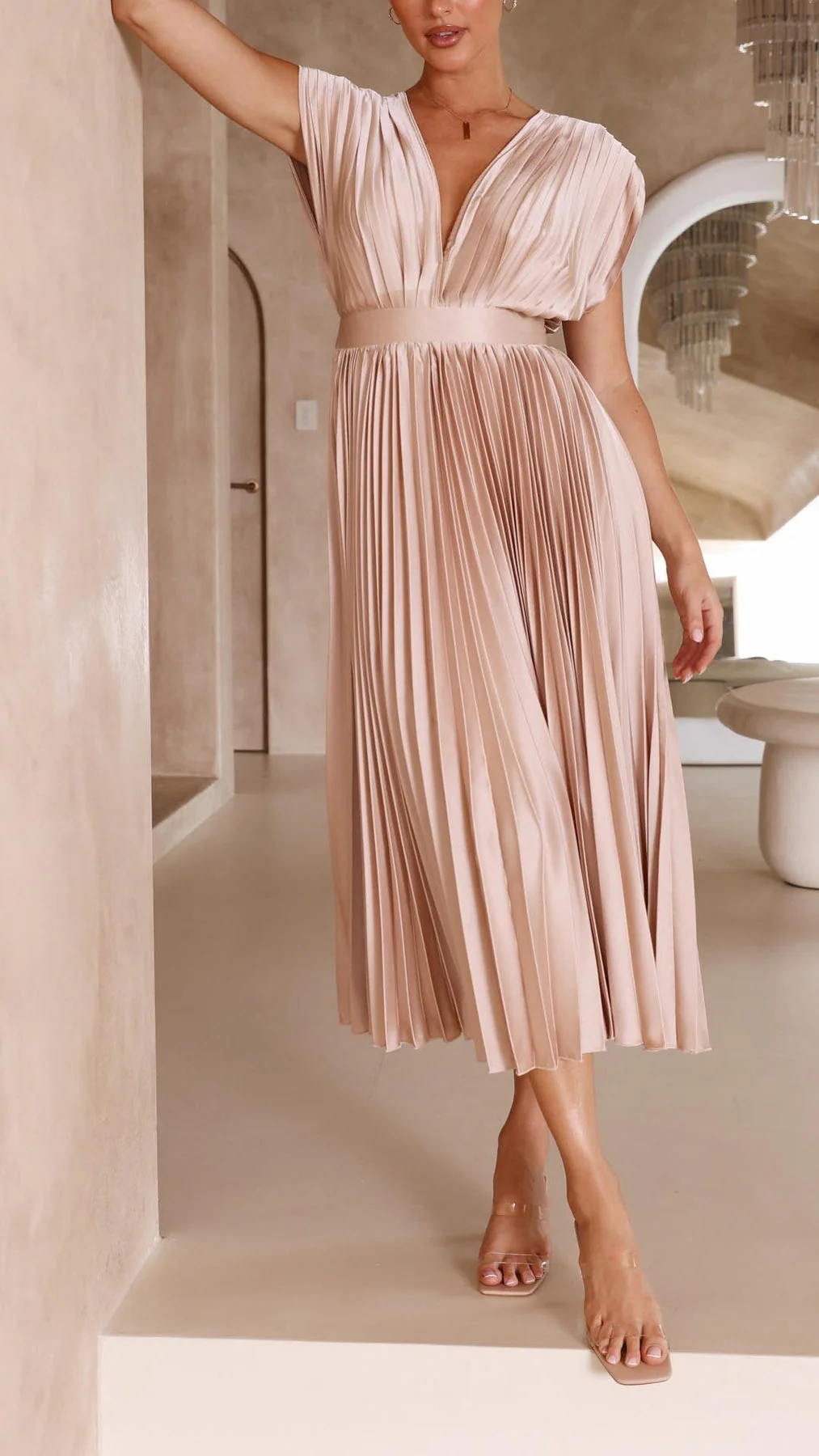 Iria - Abito Elegante a Pieghe - Image 8