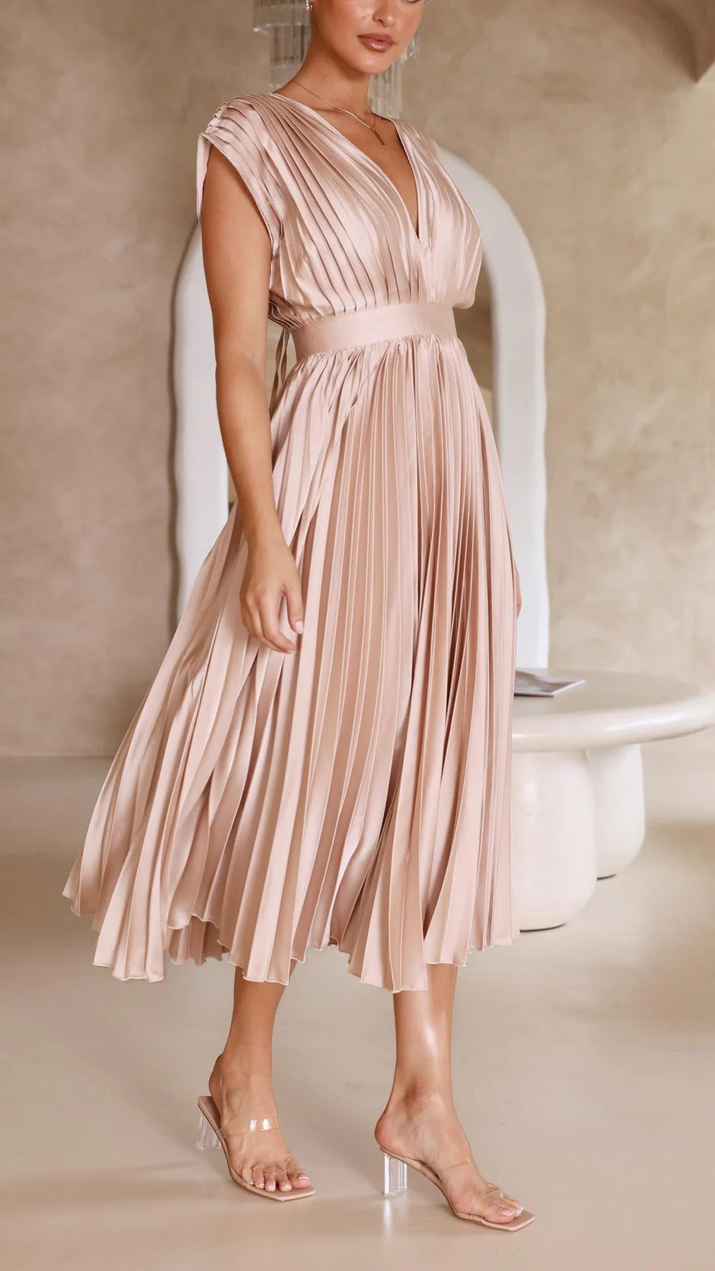 Iria - Abito Elegante a Pieghe - Image 9