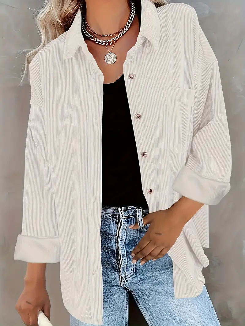 Irmela - Camicia a Maniche Lunghe Con Bottoni - Image 4