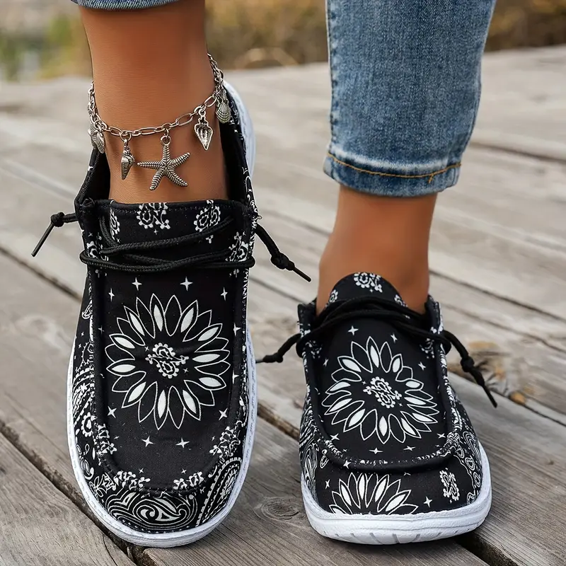 Isavella - Casual Estate Scarpe Con Motivo Floreale