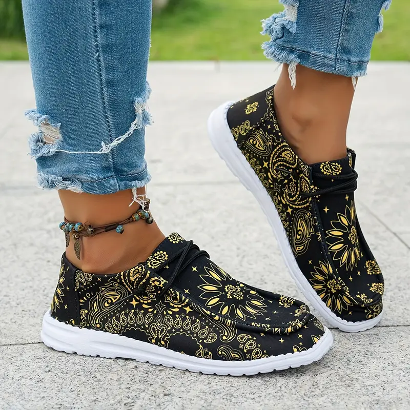Isavella - Casual Estate Scarpe Con Motivo Floreale - Image 8