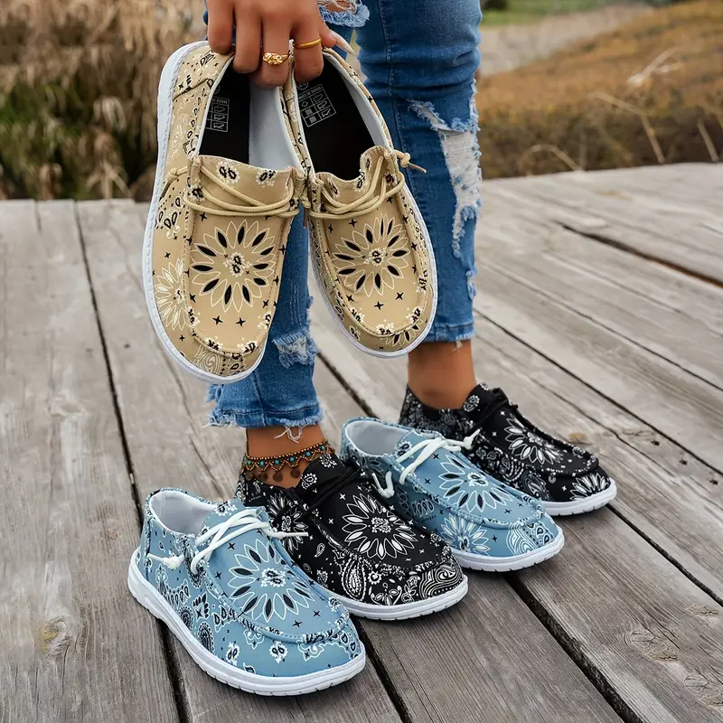 Isavella - Casual Estate Scarpe Con Motivo Floreale - Image 9
