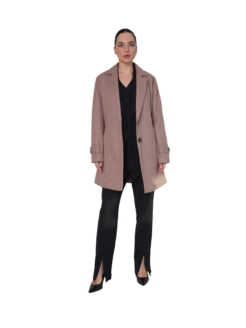 Iseult - Elegante Cappotto Con Cintura Da Annodare - Image 3
