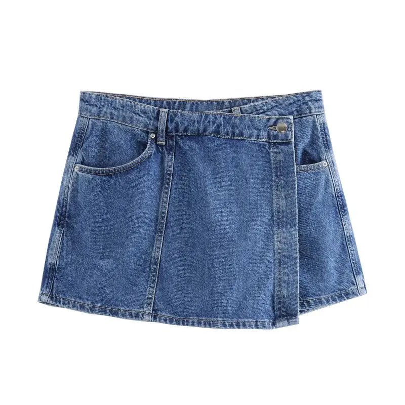 Jadwiga - Set in Denim Con Scollo a V - Image 5