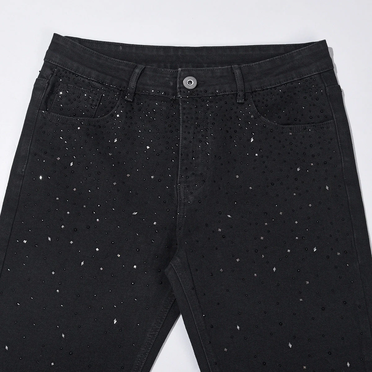 Jake - Jeans Slim Fit A Vita Alta Con Strass - Image 3