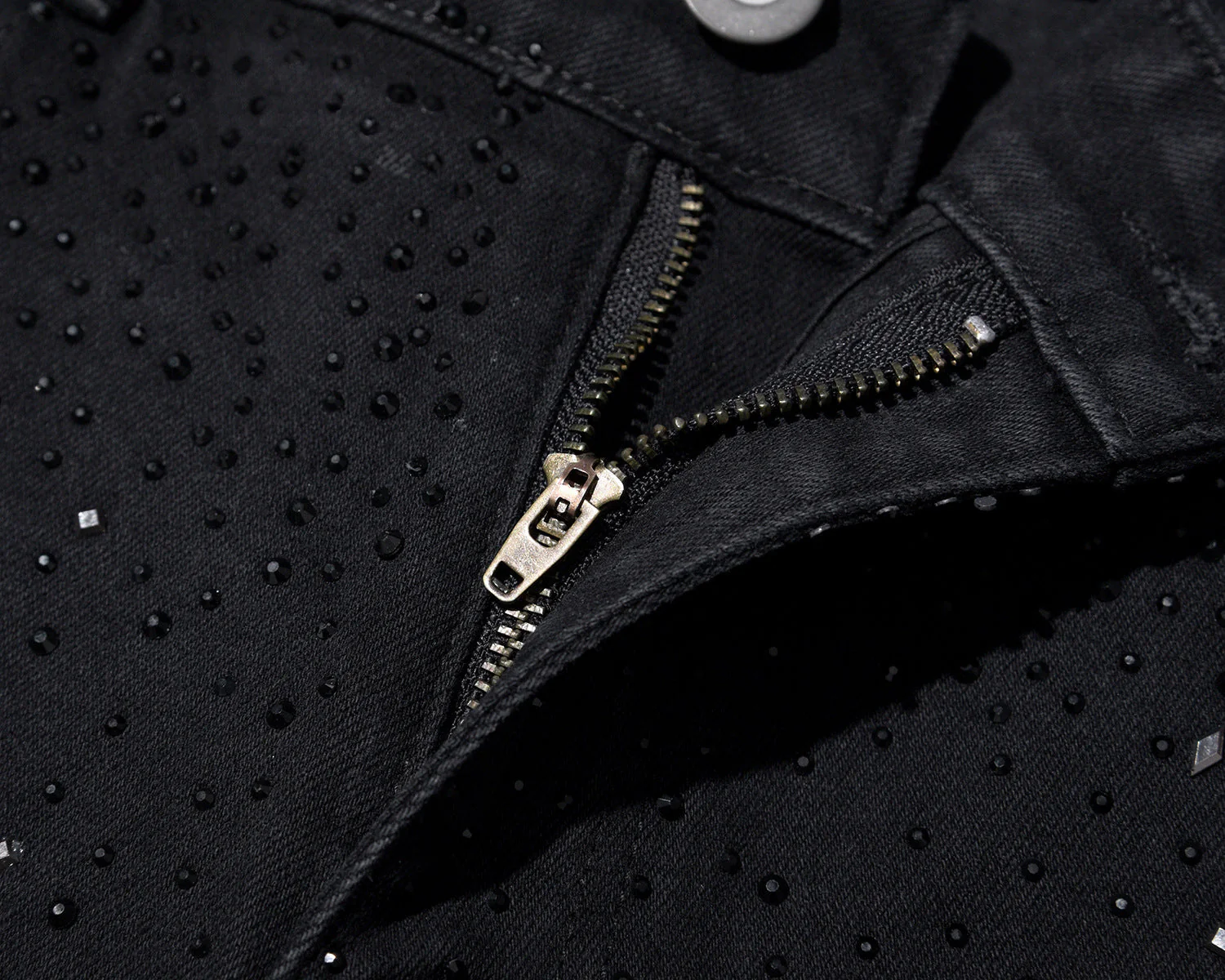 Jake - Jeans Slim Fit A Vita Alta Con Strass - Image 4
