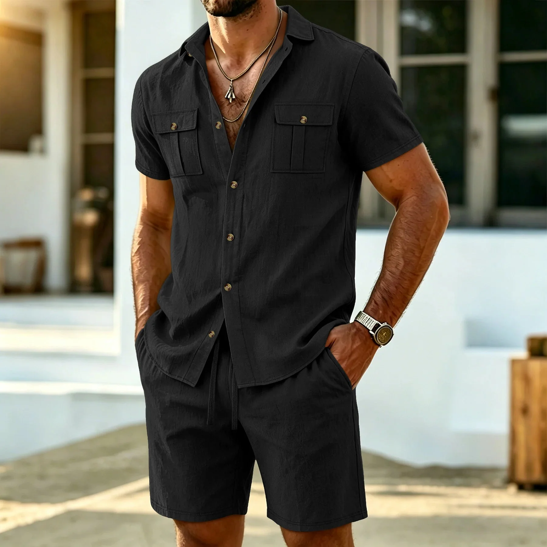 Jalo - Set Casual In Iino a Due Pezzi