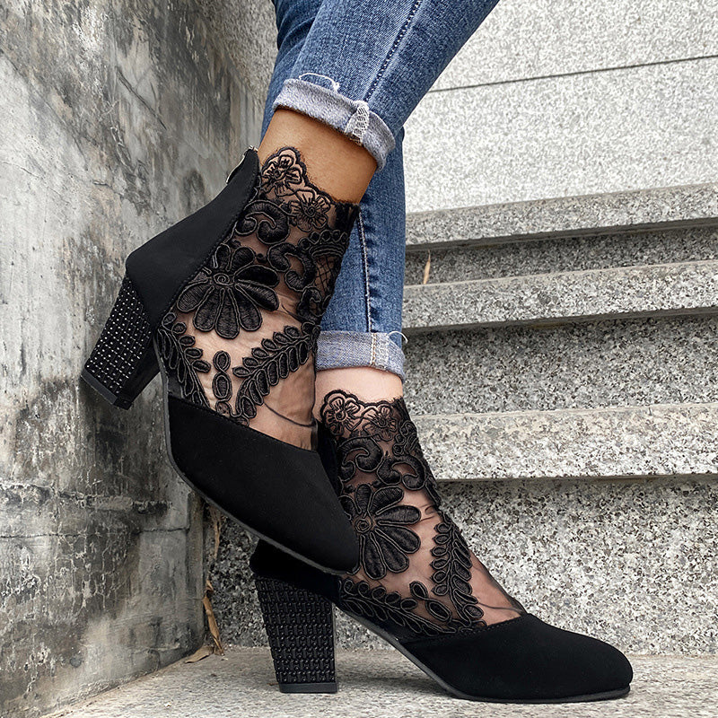 Janneke - Scarpe Eleganti Con Tacco Alto in Pizzo - Image 5