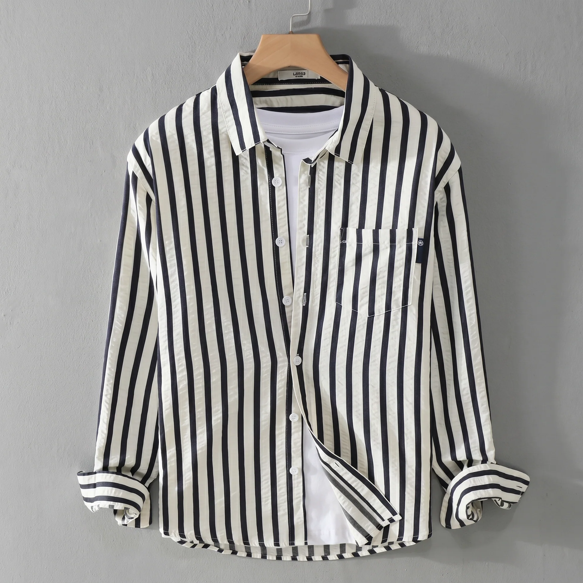 Jarge - Elegante Camicia a Righe - Image 3