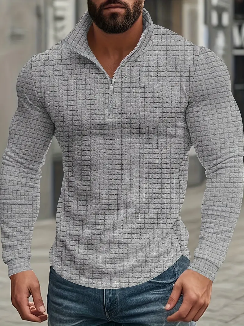 Jarryd - Felpa a Maniche Lunghe Con Mezza Zip - Image 5