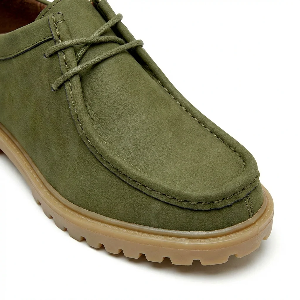 Jasson - Scarpe Stringate in Pelle Scamosciata Con Punta Mocassino - Image 9