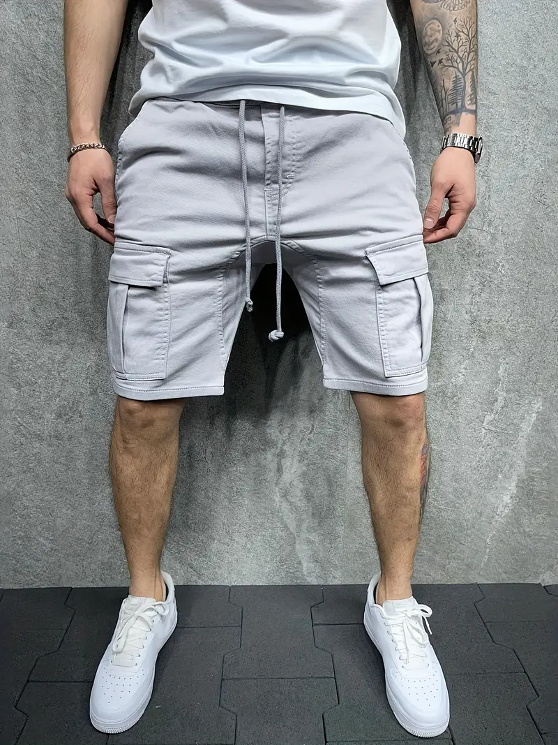Jelte - Pantaloncini Cargo Casual Non Elasticizzati Con Coulisse