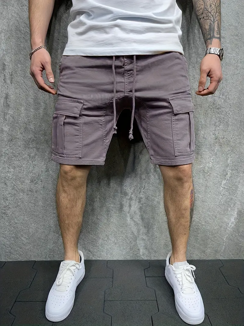 Jelte - Pantaloncini Cargo Casual Non Elasticizzati Con Coulisse - Image 2