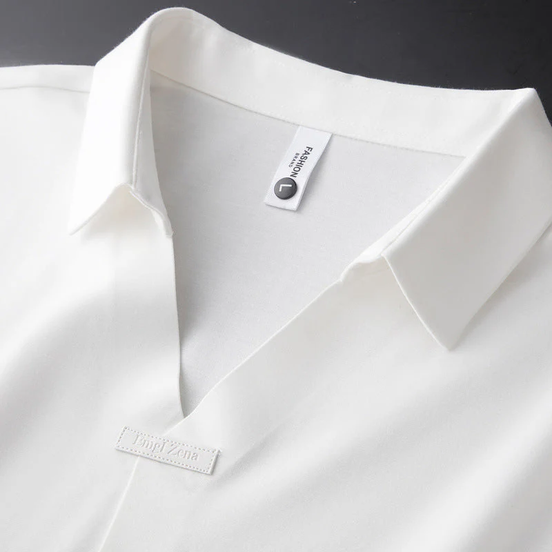 Jeorge - Elegante Polo In Cotone e Seta - Image 5