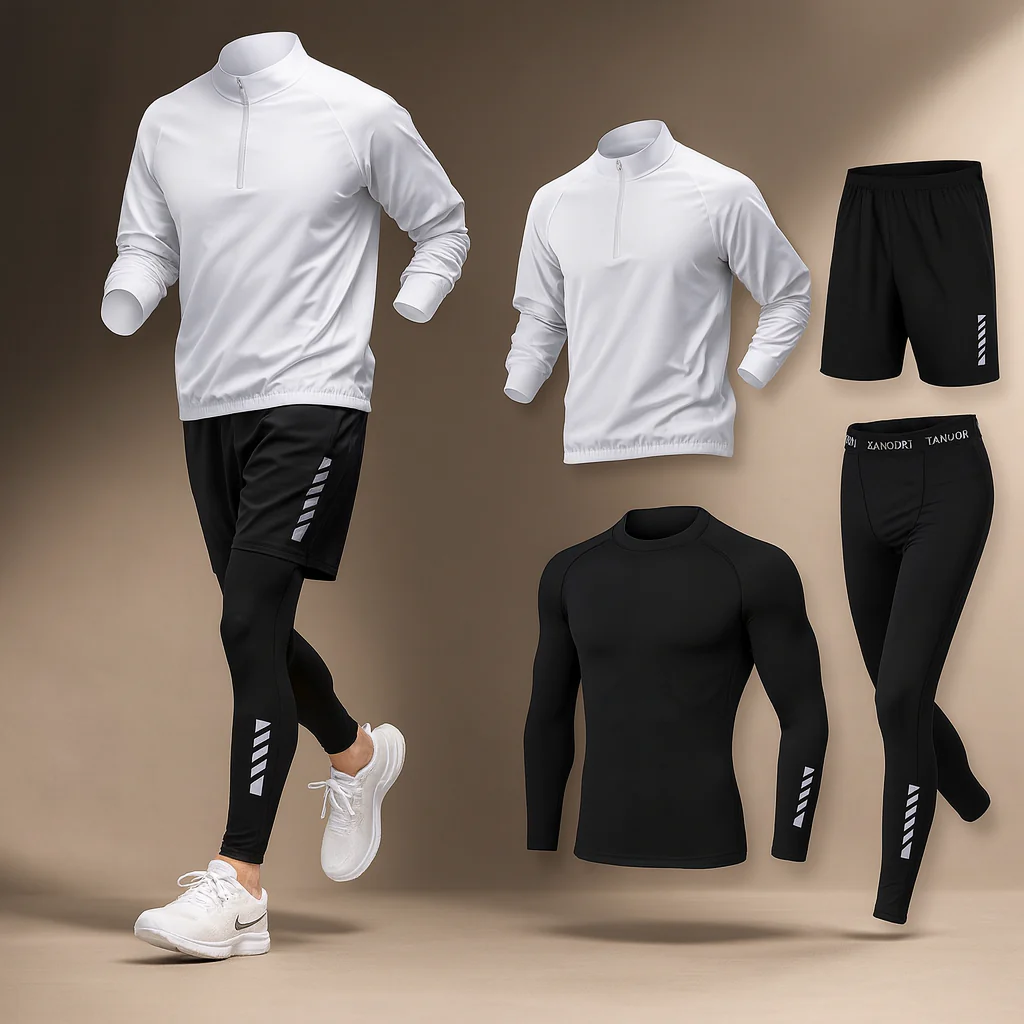 Jeorje - Set Di 4 Capi Di Abbigliamento Sportivo