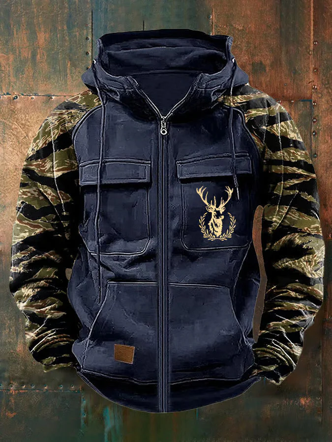 Jernard - Felpa Con Cappuccio e Zip Multi Tasche - Image 2