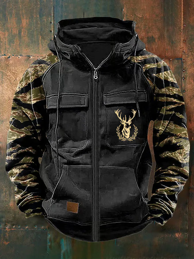Jernard - Felpa Con Cappuccio e Zip Multi Tasche - Image 3
