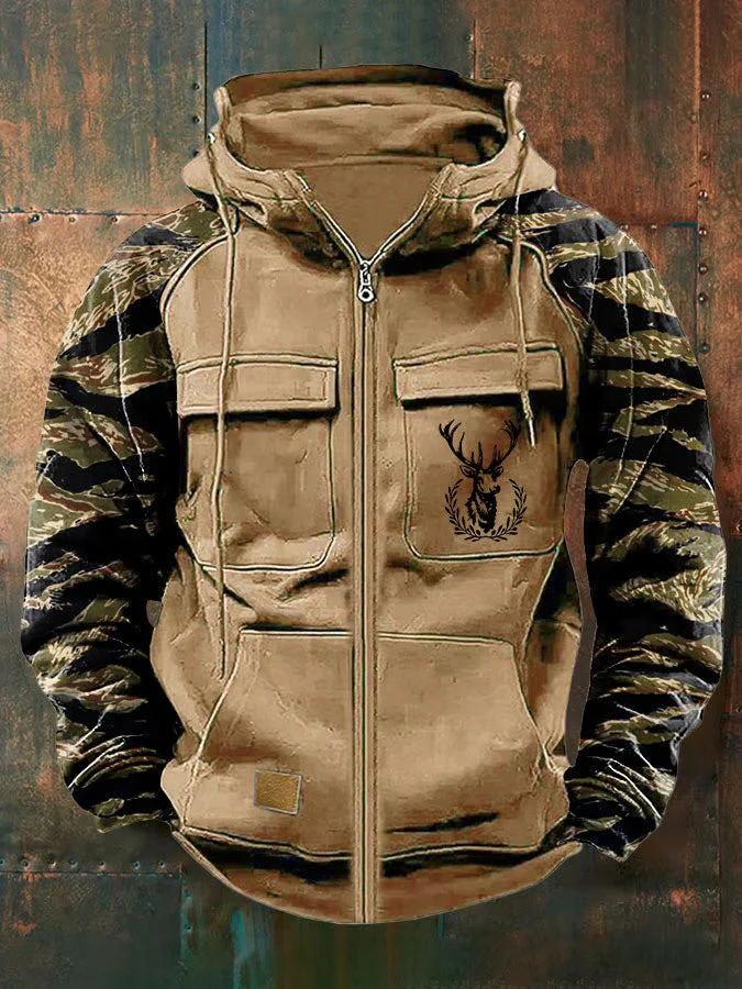 Jernard - Felpa Con Cappuccio e Zip Multi Tasche - Image 4