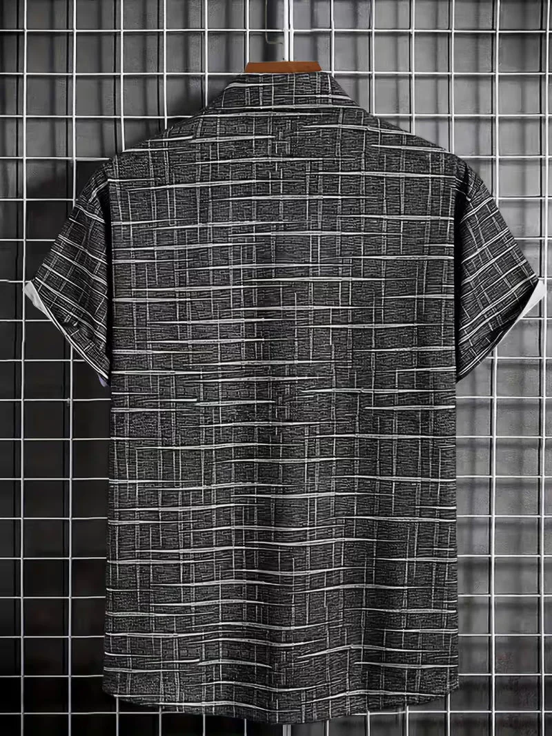 Jerrick - Camicia Con Stampa Geometrica Vintage - Image 5