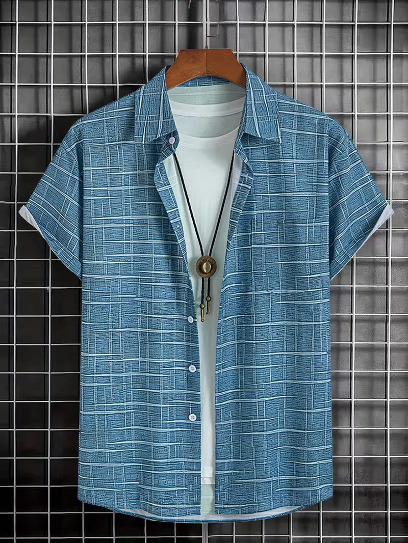 Jerrick - Camicia Con Stampa Geometrica Vintage - Image 7