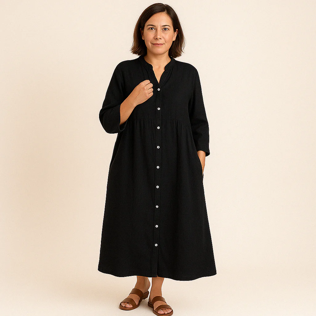 Johana - Abito Camicia in Cotone e Lino - Image 5