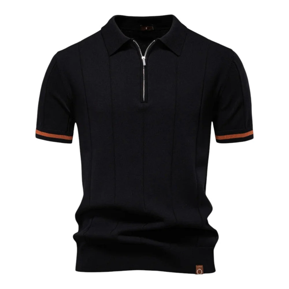 Johncena - Polo Casuale Sportiva Con Zip - Image 2