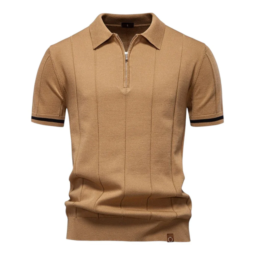 Johncena - Polo Casuale Sportiva Con Zip - Image 5