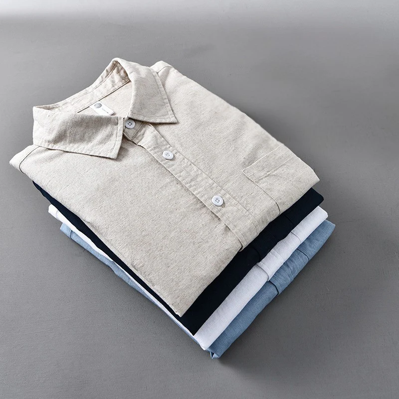 Johnson - Camicia Di Lino Abbottonatura - Image 10