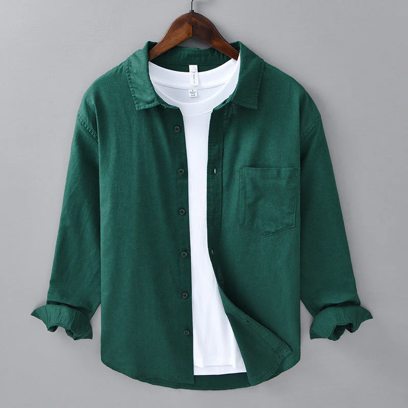 Johnson - Camicia Di Lino Abbottonatura - Image 3