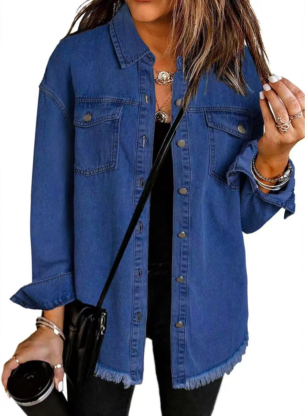 Jolien – Giacca In Denim a Maniche Lunghe Con Tasche - Image 7