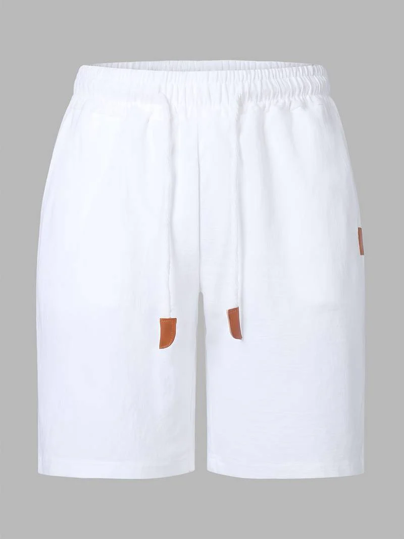 Jonatas - Pantaloncini Estivi in Lino Con Tasca Con Coulisse - Image 6