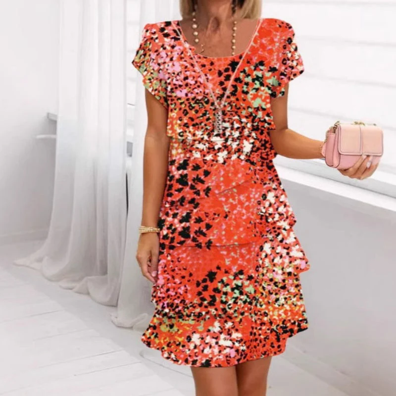 Jonna - Elegante Abito Con Paillettes e Stampa leopardata - Image 3