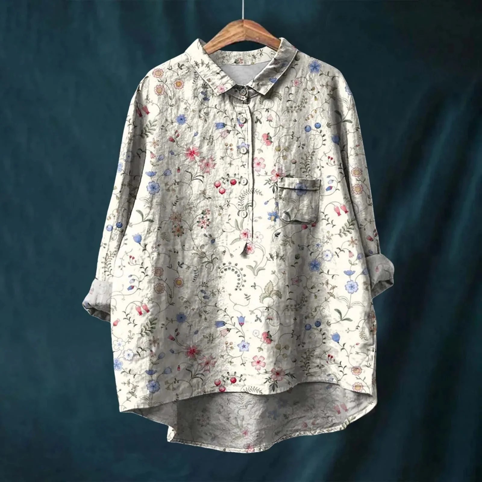 Jorina - Camicia Floreale Elegante - Image 6