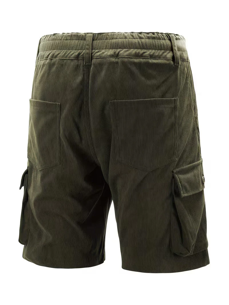 Jorit - Pantaloncini Merci in Velluto a Coste Con Trama 3D - Image 11