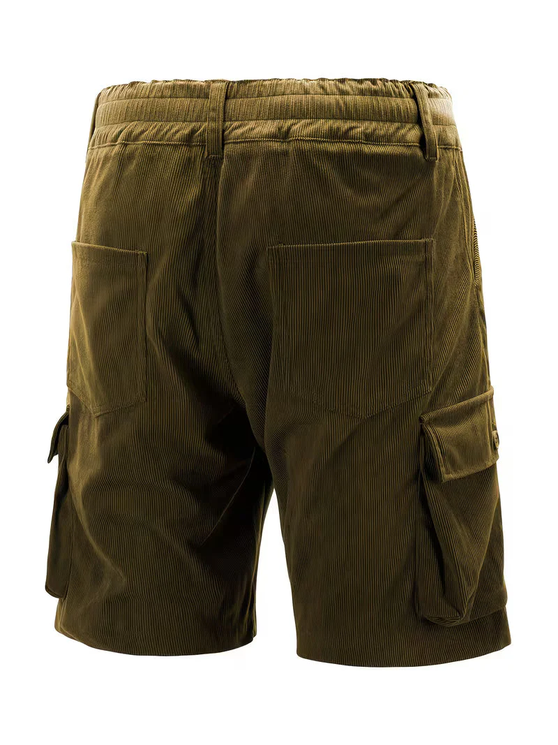 Jorit - Pantaloncini Merci in Velluto a Coste Con Trama 3D - Image 13