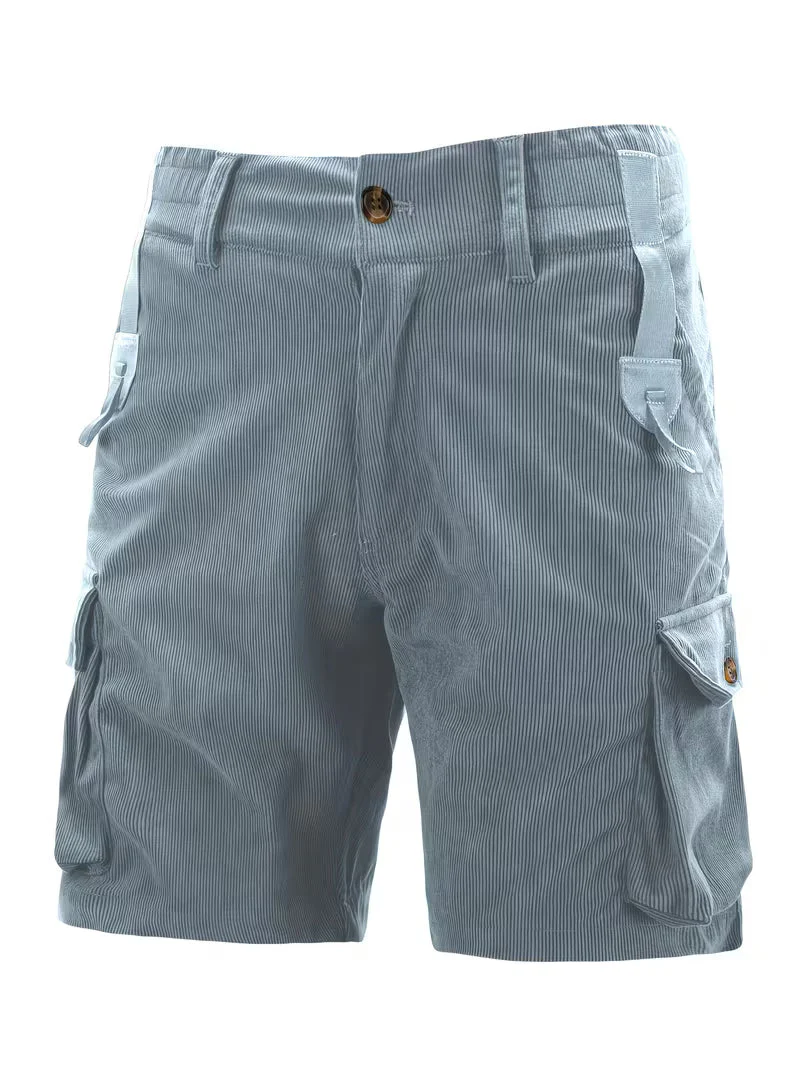 Jorit - Pantaloncini Merci in Velluto a Coste Con Trama 3D - Image 8