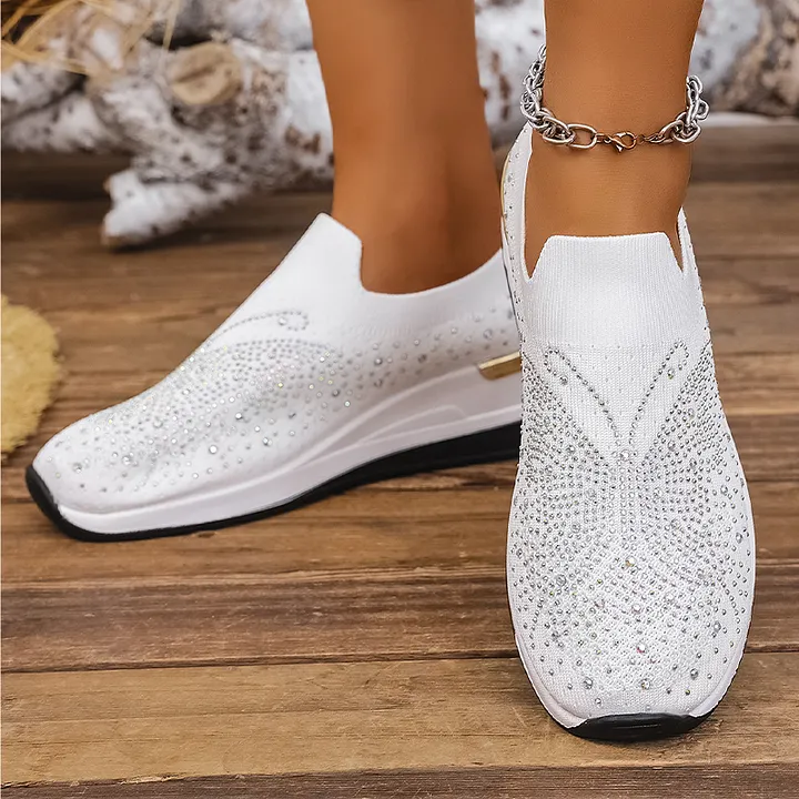 Josia - Sneakers Slip-on Con Motivo a Farfalla in Strass - Image 11