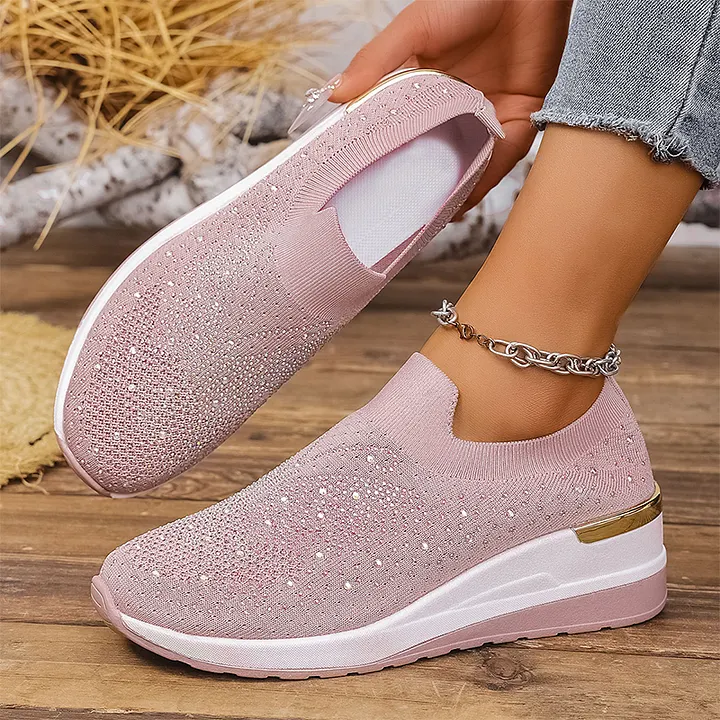 Josia - Sneakers Slip-on Con Motivo a Farfalla in Strass - Image 3