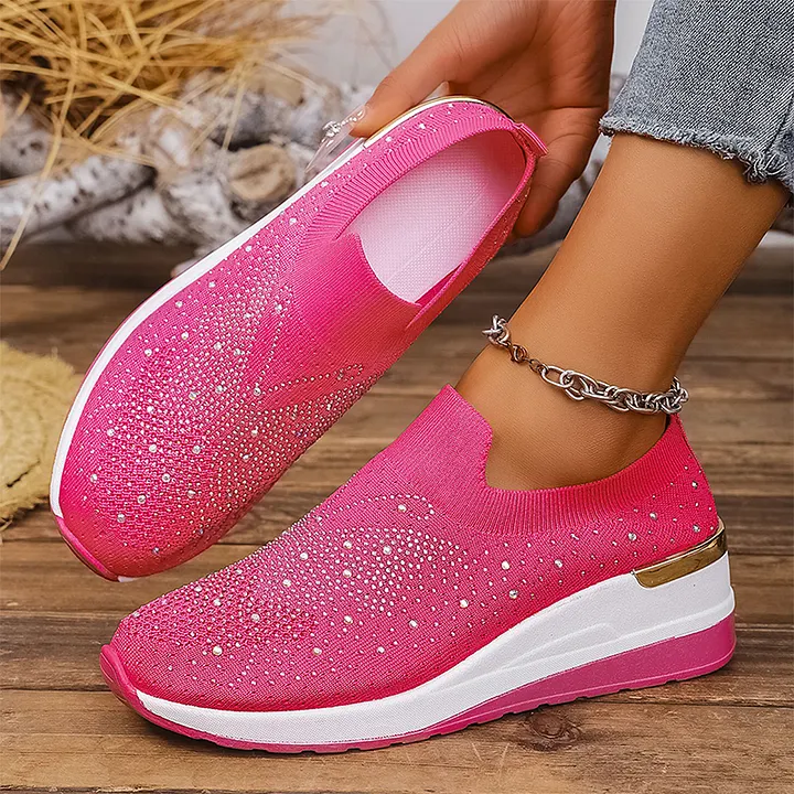 Josia - Sneakers Slip-on Con Motivo a Farfalla in Strass - Image 4