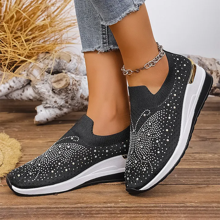 Josia - Sneakers Slip-on Con Motivo a Farfalla in Strass - Image 7