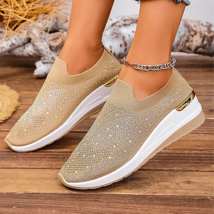 Josia - Sneakers Slip-on Con Motivo a Farfalla in Strass - Image 9