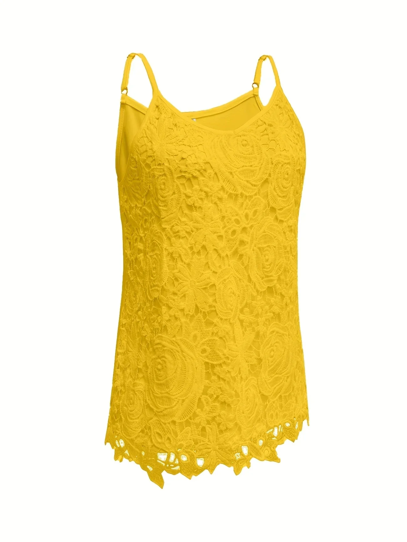 Juna - Elegante Top Senza Maniche In Pizzo Con Scollo a V - Image 11