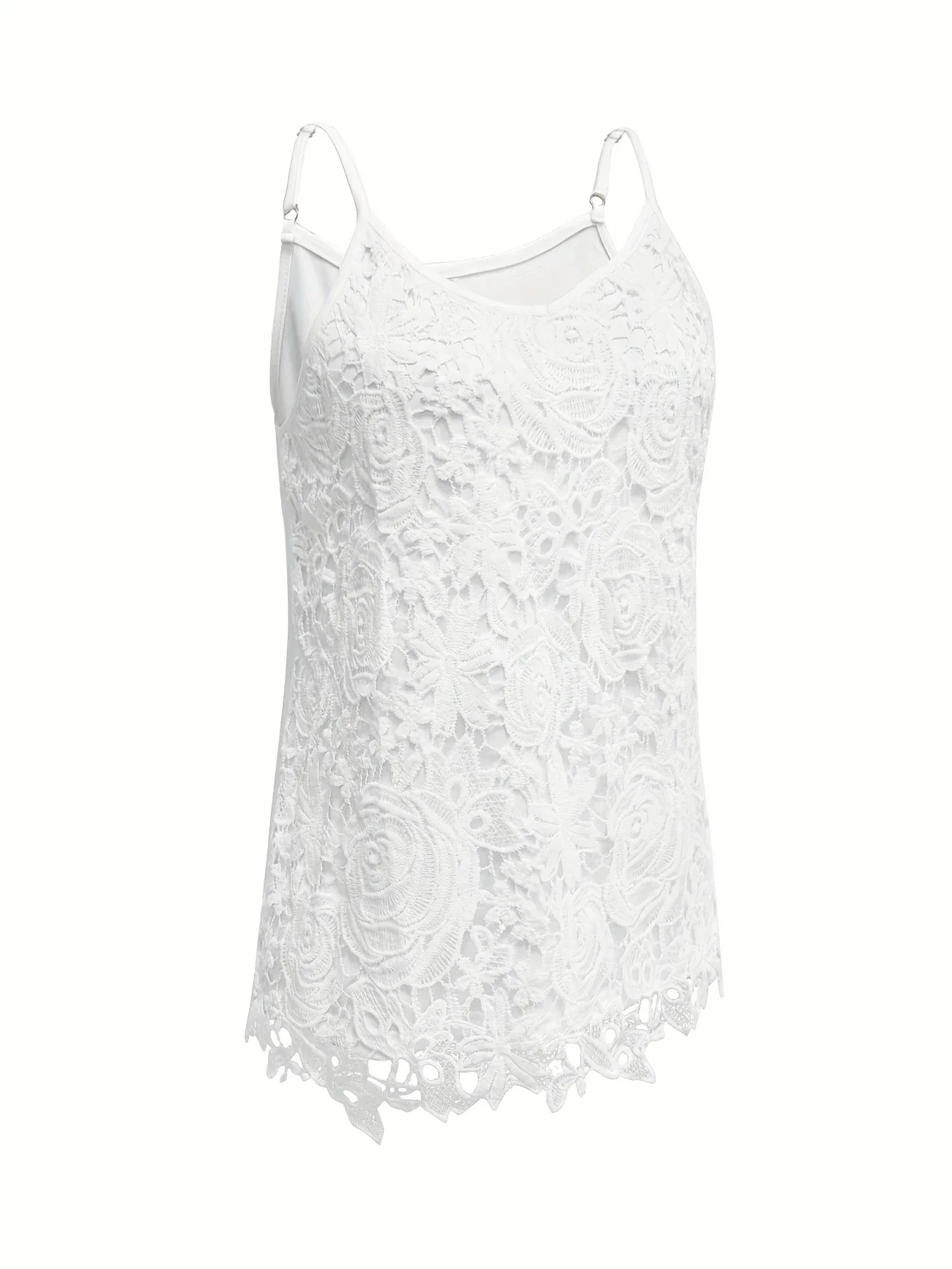Juna - Elegante Top Senza Maniche In Pizzo Con Scollo a V - Image 15