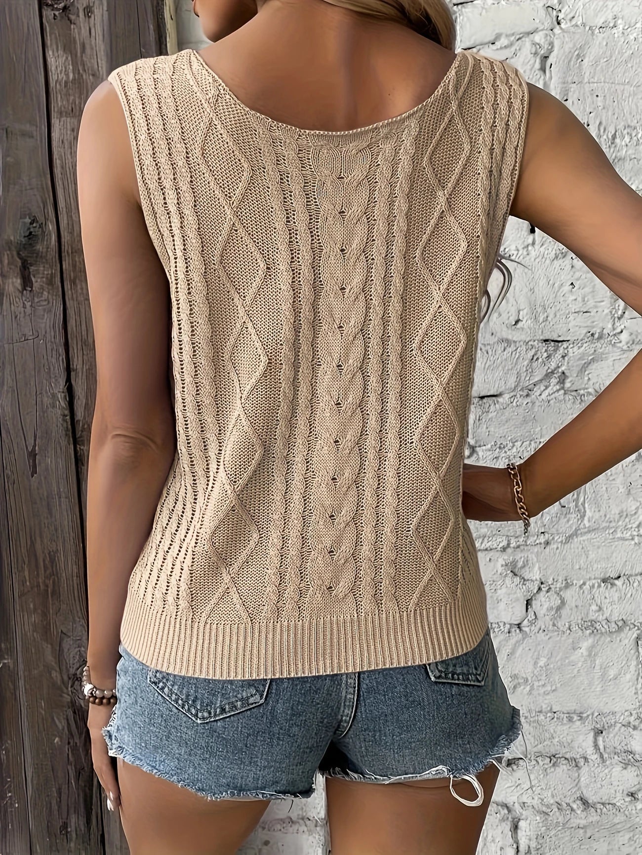 Juno - Top Casual Senza Maniche Con Scollo a V - Image 14