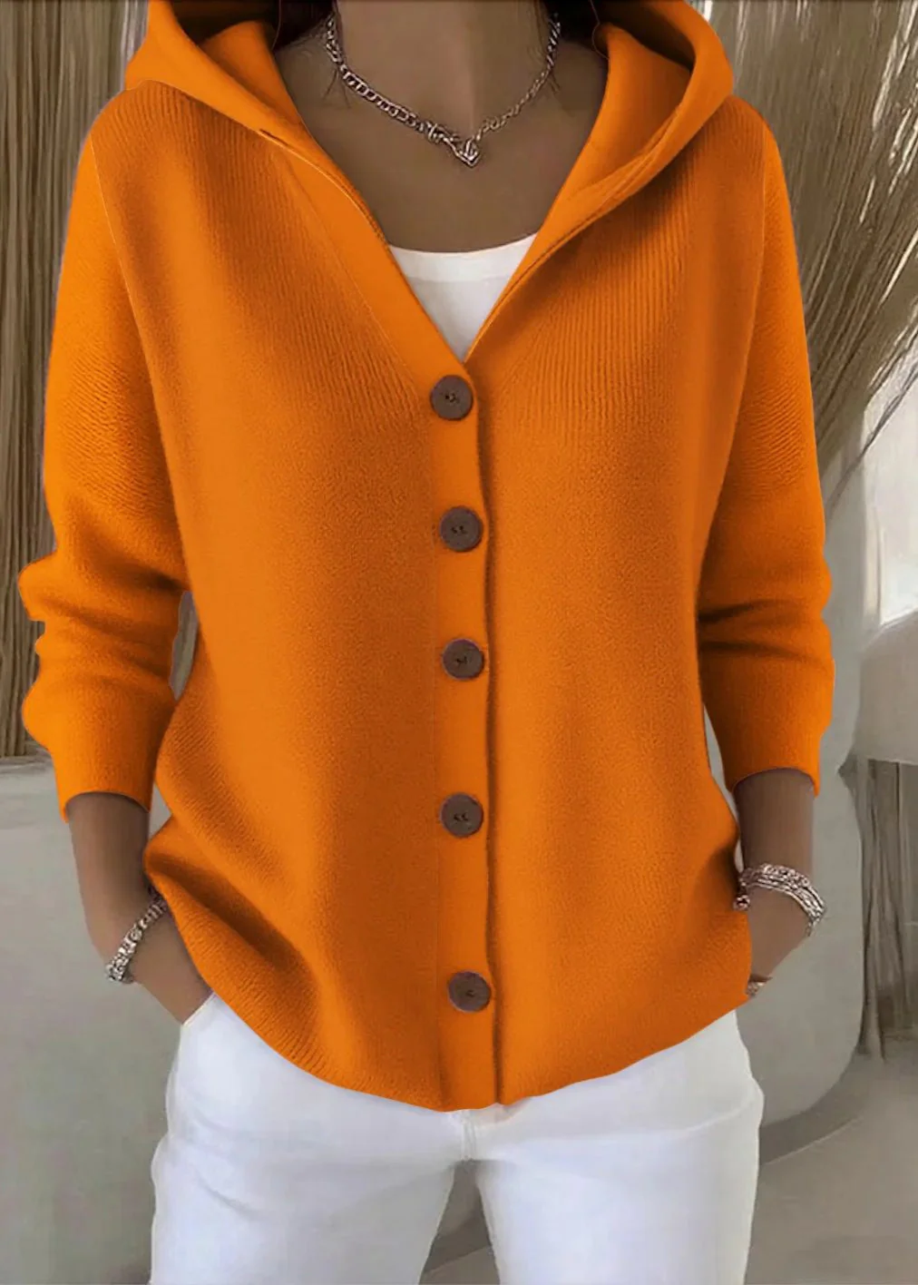 Kaley - Elegante Cardigan a Maniche Lunghe - Image 8