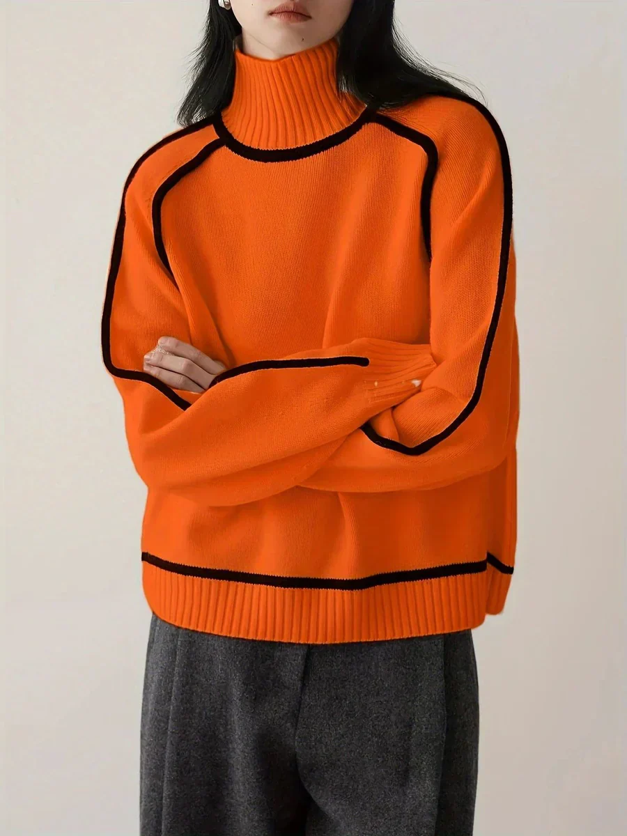 Karina – Elegante Maglione a Collo Alto
