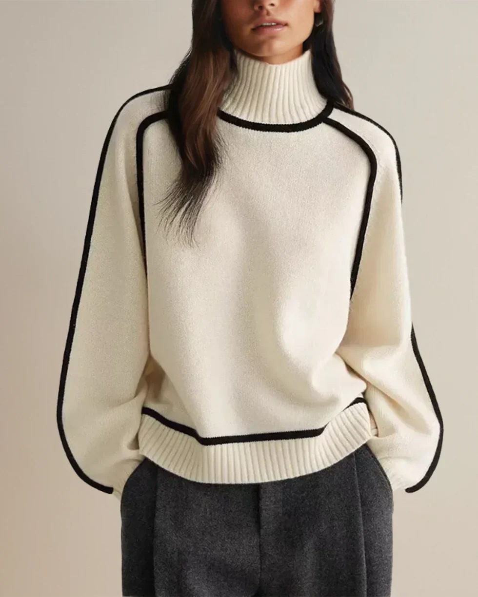 Karina – Elegante Maglione a Collo Alto - Image 3