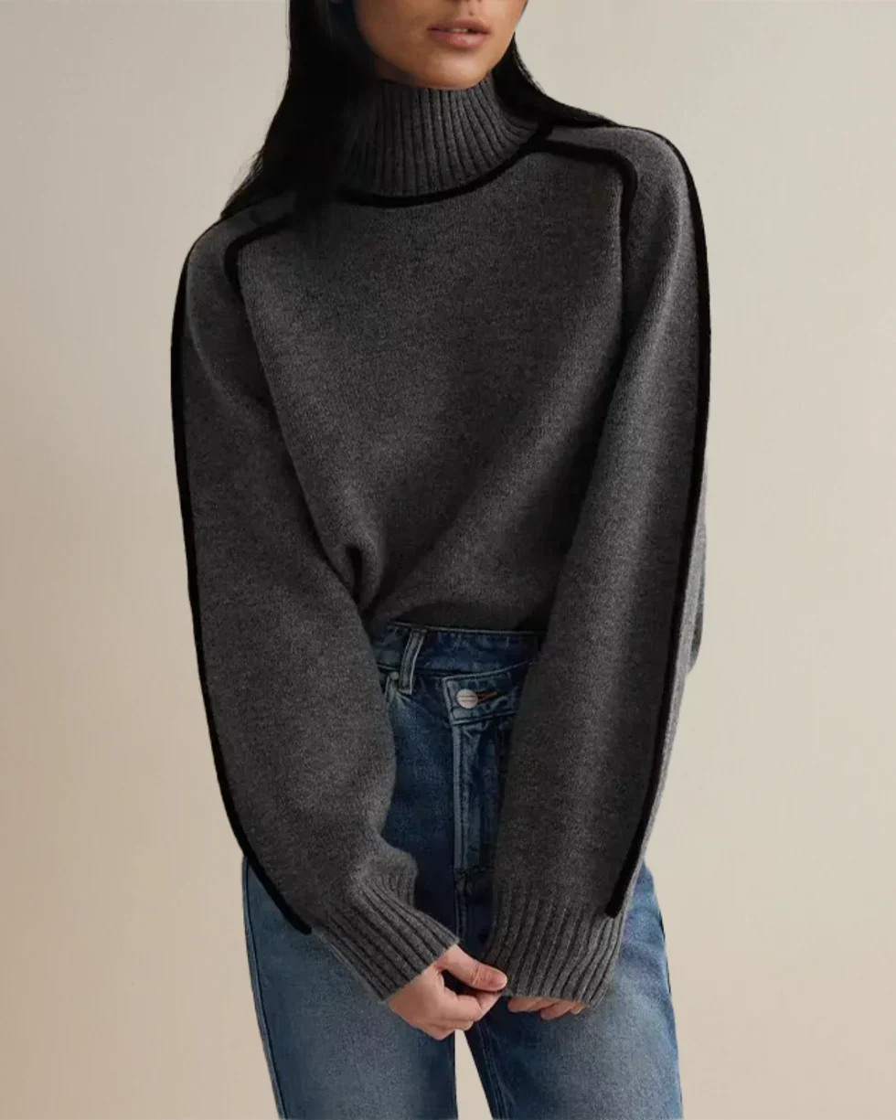 Karina – Elegante Maglione a Collo Alto - Image 4
