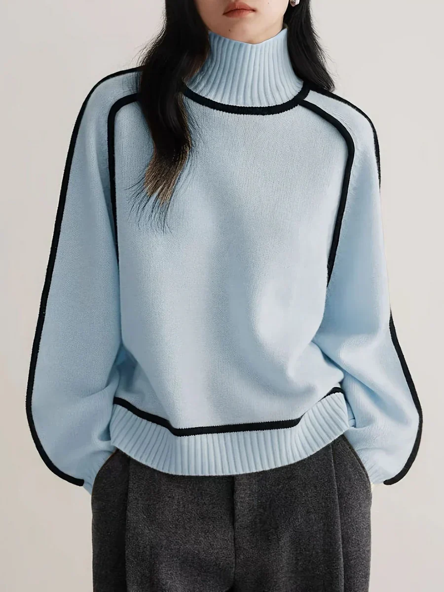 Karina – Elegante Maglione a Collo Alto - Image 5