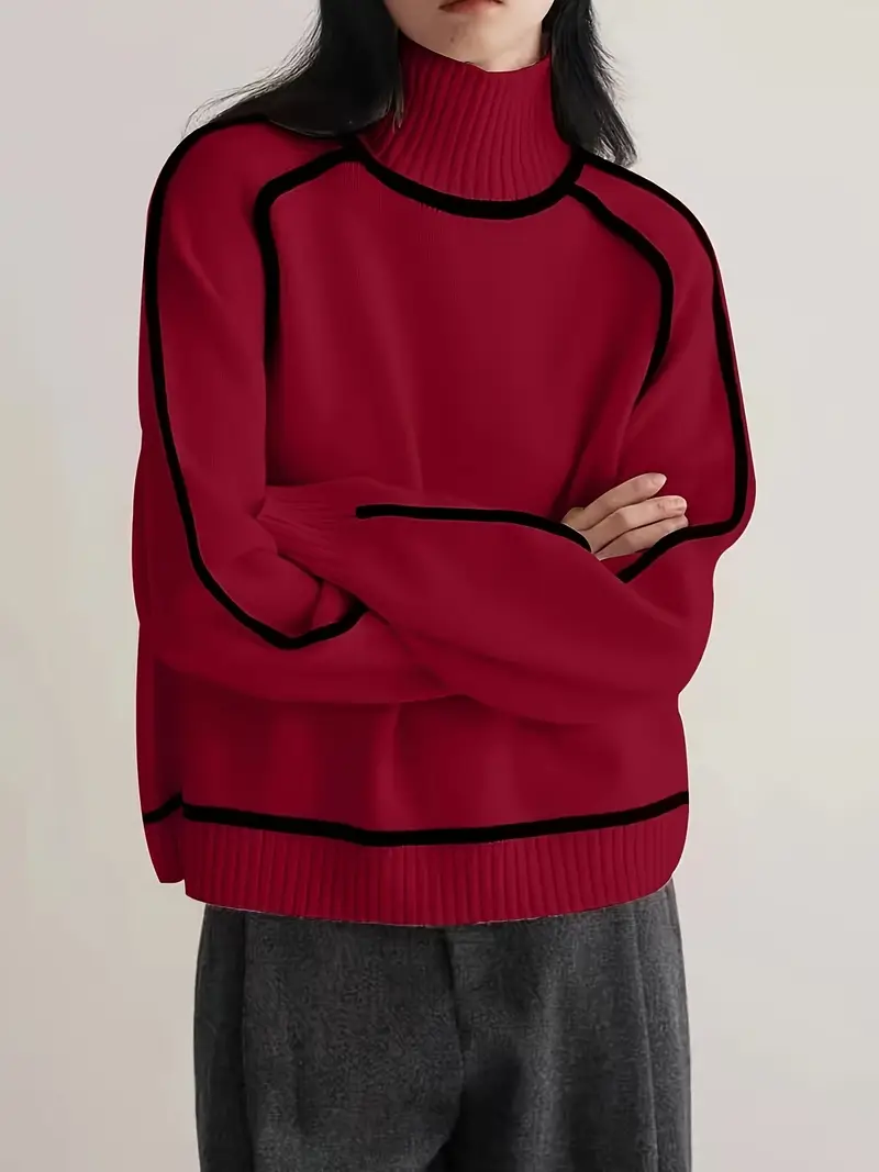 Karina – Elegante Maglione a Collo Alto - Image 7